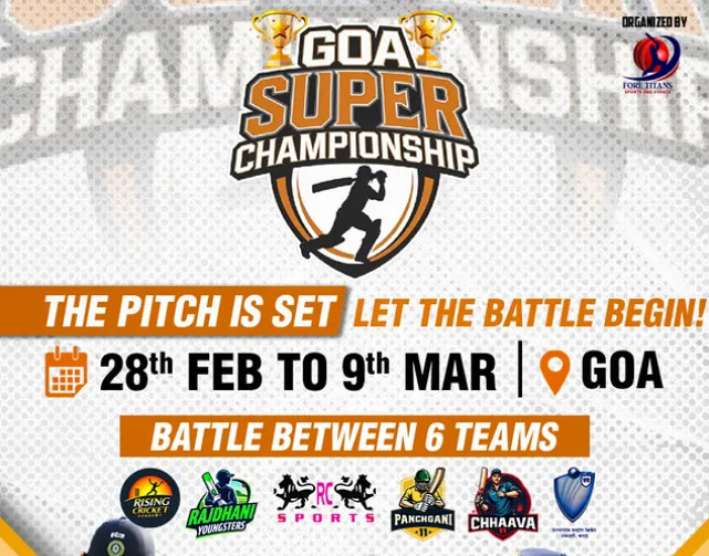 Goa Super Championship 2024 event poster